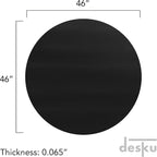 DESKU - Circle Gaming Chair Mat, Computer and Office Chair Mat - Image 2