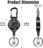MNGARISTA Upgraded Version Retractable Keychain, 10 OZ Retraction, 31.5" - Image 5
