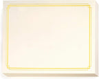 PaperDirect Foil Elegance Specialty Certificates, 50 Sheets of 38lb Cream Paper by PaperDirect
