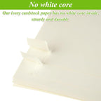 QTLCOHD 200 Sheets Cream Cardstock 8.5 x 11 Off White Cardstock 110lb Ivory - Image 5
