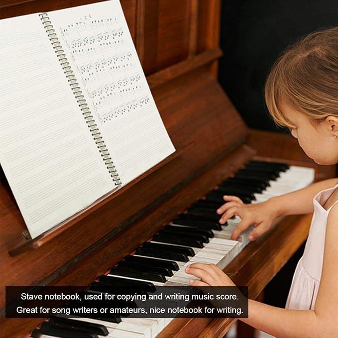10 Pcs Music Notebook, Music Staff Notebook, 50 Sheets/100 Pages Blank Sheet - Image 2