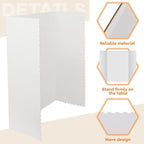 Henoyso 12 Pcs 14 x 22 Inch White Trifold Poster Board Large Tri Fold - Image 3