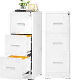 INTERGREAT 3 Drawers File Cabinet - Image 7