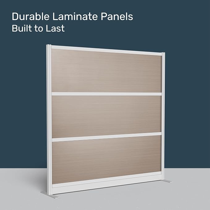 Stand Up Desk Store Oakwood Aesthetic Modular Walls | Room Divider Wall - Image 3
