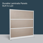 Stand Up Desk Store Oakwood Aesthetic Modular Walls | Room Divider Wall - Image 3