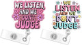 2pc Nurse Badge Reel, Funny Cute Work Badge Holder by Unknown