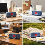 Haumei Canvas Pencil Case Large Capacity, Big Denim Pen Pouch - Image 8