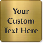 SmartSign Custom Brass Sign by SmartSign