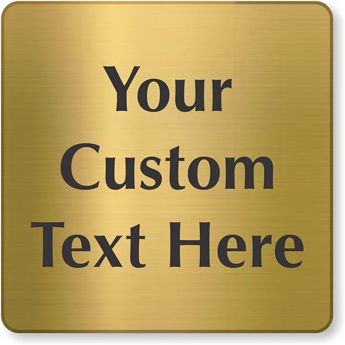 SmartSign Custom Brass Sign by SmartSign
