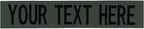 Custom Uniform Name Tapes Solid Colors. Olive Drab Ripstop, 4 Inch Sew on by NORTHERNSAFARI