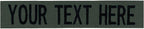 Custom Uniform Name Tapes Solid Colors. Olive Drab Ripstop, 3.5 Inch Sew on by NORTHERNSAFARI