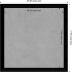 Amanti Art Black Framed Magnetic Board 27x27 Medium Vision Board - Image 4