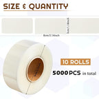 Zonon 750 Pcs Clear Labels Label Protector Clear Stickers Wafer Seals - Image 2