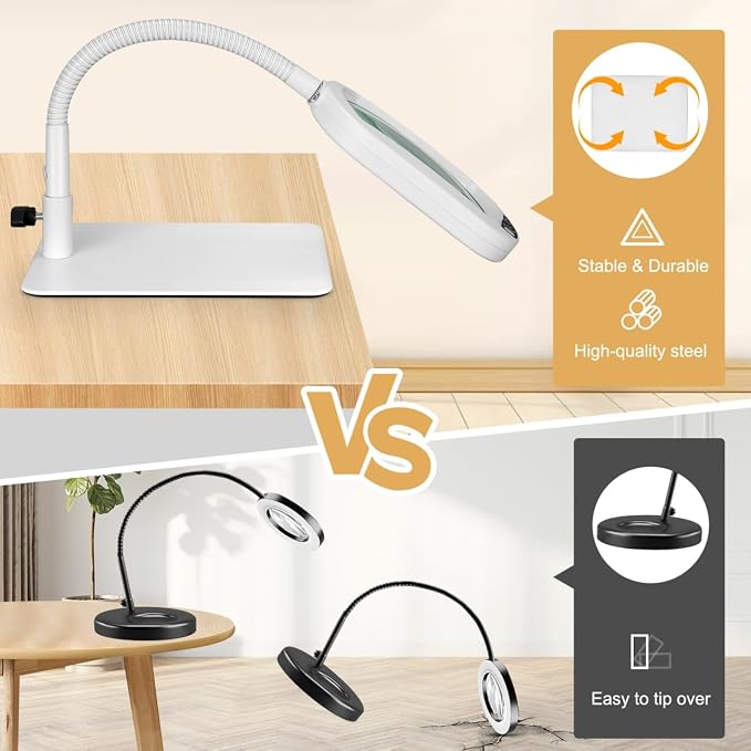 Veemagni 10X Rectangle Magnifying Glass - Image 5
