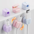 Yocice 6Pack Rotatable Cord Organizer, Spring Cable Clips Desk Cable Management by Yocice