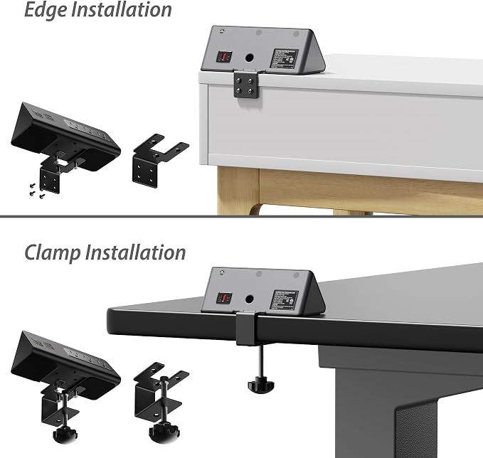 Upgraded, Desk Edge Clamp Mount Power Strips - Image 8