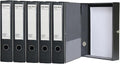 URbantin 6 Pack Foldable A4 Box Files, Plastic Archive Folders, 65mm Spine by URbantin