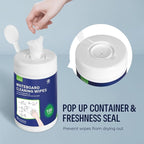 Loukin Whiteboard Cleaning Wipes, Dry Erase Board Cleaning Wipes, Non-toxic - Image 4