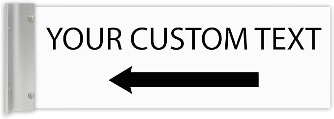 ALPHA DOG SIGNS Custom Projecting Hallway Sign, Personalized Indoor Outdoor by AlphaDog
