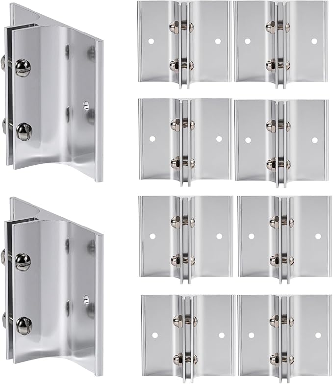 Aluminum Corridor Sign Holder, 10 Pack Direct Sign Mount Bracket, Design by SINKAA
