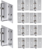 Aluminum Corridor Sign Holder, 10 Pack Direct Sign Mount Bracket, Design by SINKAA