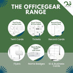 OfficeGear Yellow Shelf Edge Labels 21-up 38x70mm Printable A4 Card Perforated - Image 8