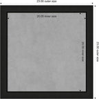 Amanti Art Black Framed Magnetic Board 23x23 Medium Vision Board - Image 3