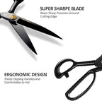 Sewing Scissors, 12 Inch Fabric Dressmaking Scissors Heavy Duty Shears Sharp - Image 2