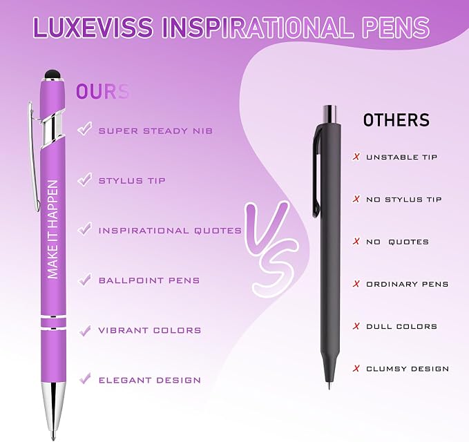 Luxeviss 50 Pcs Inspirational Pens Bulk - Image 2