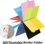 360 Pivotable Project Organizer, 2 Pack 3 Ring Binder - Image 5