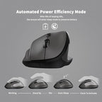 Ergonomic Wireless Mouse with USB Receiver - Image 2