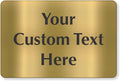 SmartSign Custom Brass Sign by SmartSign