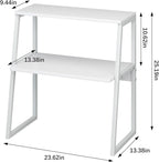 Arbuxzuy Printer Stand for Desk, Desktop Printer Shelf, 3 Tier Desk Shelf for - Image 3