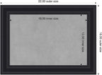 Amanti Art Black Framed Magnetic Board 16x22 Small Vision Board - Image 2
