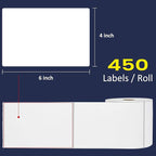 L LIKED 4" x 6" Direct Blank Thermal Shipping Labels - Image 2