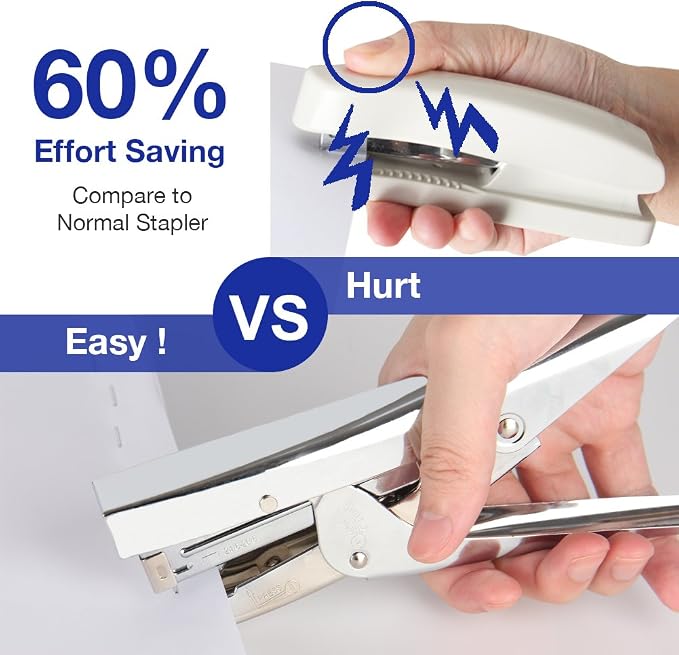 Stapler Heavy Duty with 1000 Staples and Staples Remover Set 20 Sheets Desktop - Image 3