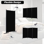CHOSENM Room Divider, 3 Panel Folding Privacy Screens - Image 5