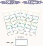 STARLIBOO Removable Labels, Removable Colored Labels Stickers, Self-Adhesive - Image 3