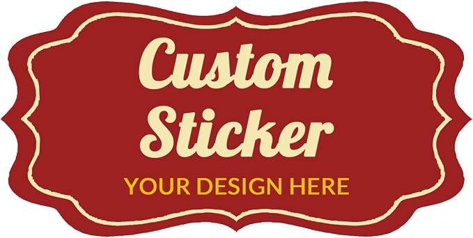 100-500 Pcs Custom Stickers Personalized Labels by Bemumley