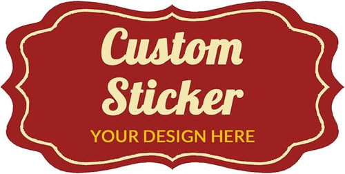 100-500 Pcs Custom Stickers Personalized Labels by Bemumley