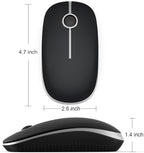 VssoPlor Wireless Mouse, 2.4G Slim Portable Computer Laptop Mouse - Image 5