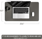 YSAGi Non-Slip Leather Desk Pad, Waterproof Laptop Computer Desk Keyboard Mat - Image 2