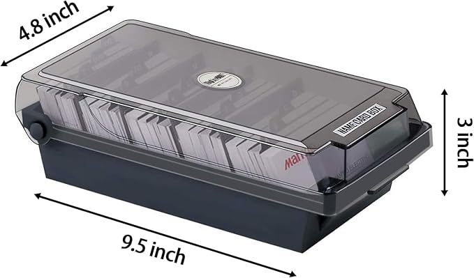 MyLifeUNIT Business Card Holder, 2.2" x 3.5" Index Card Organizer - Image 3