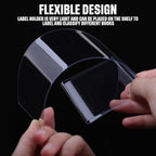 Containlol 50 Pcs Moveable Shelf Label Holders - Image 4