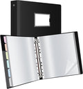 Uquelic 50-Pocket Binder with Plastic Sleeves, High-Capacity Document Organizer by Uquelic