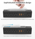 HHSOET Under Desk Power Strip - Image 5