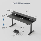 Klicelor 63 Inch Electric Standing Desk - Image 3