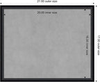 Amanti Art Black Framed Magnetic Board 17x21 Small Vision Board - Image 3