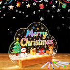 SetGame LED Note Board with 7 Colors Pen, Art Creative Light Up Dry Erase Board - Image 6