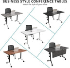 Goakwwuz Conference Room Table, Folding Conference Tables, Thicken Grey Tabletop - Image 8